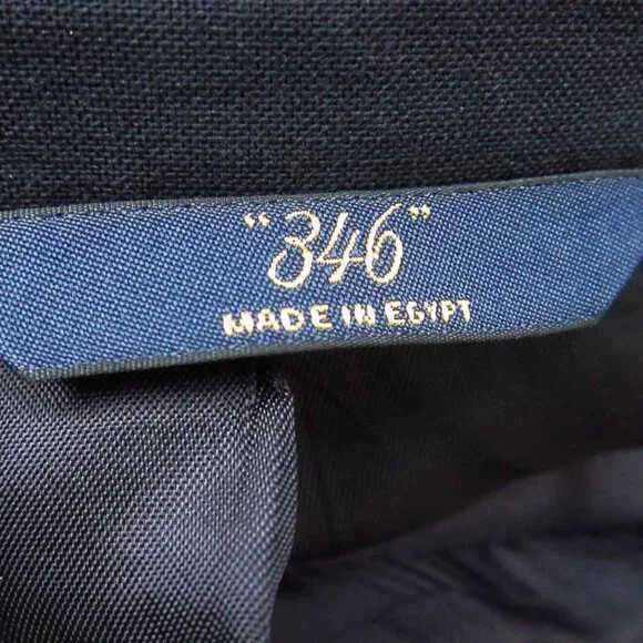 NWOT $598 Brooks Brothers 346 Black Wool Stretch Sport Coat Blazer 37R